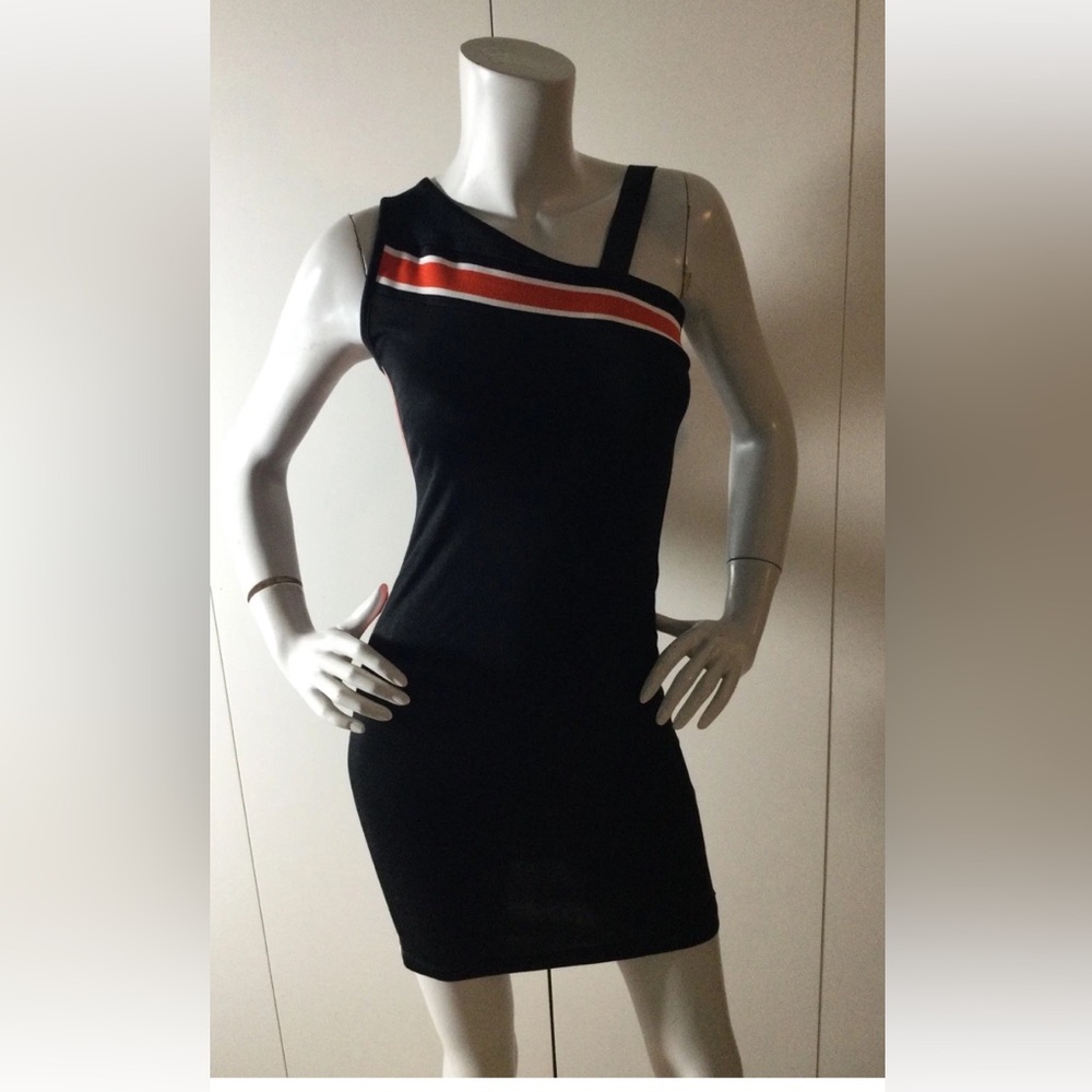 Diesel Slim One Shoulder Black Dress Size XXS